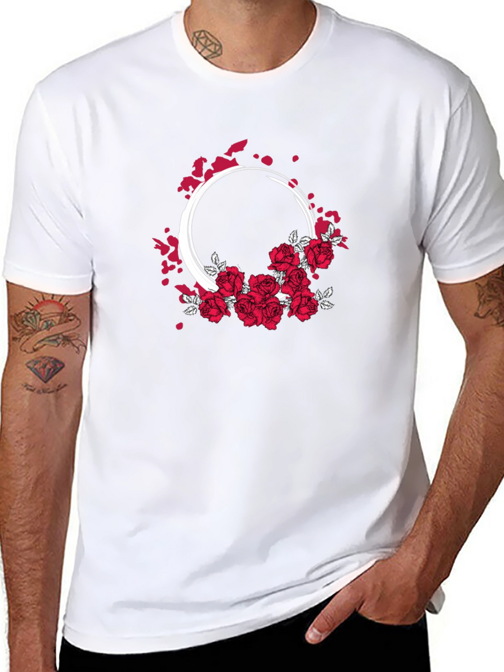Floral Ring Graphic T-Shirt