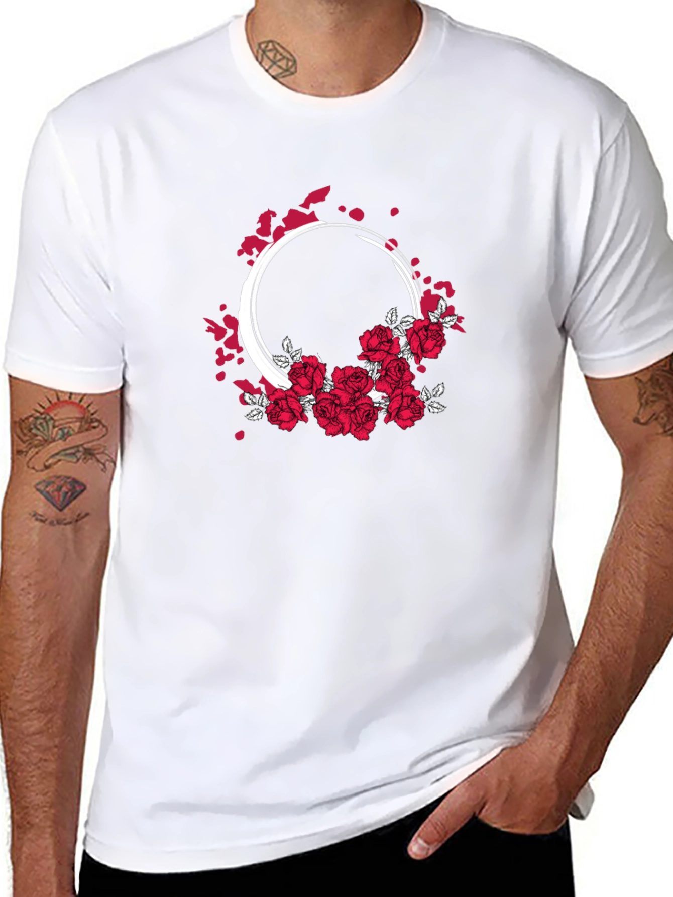 Floral Ring Graphic T-Shirt