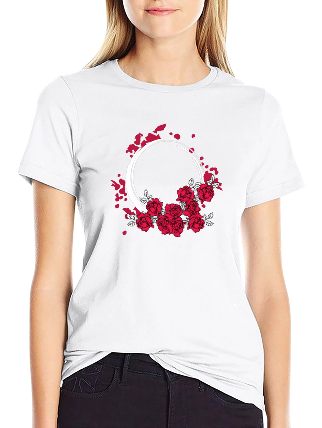 Floral Ring Graphic T-Shirt