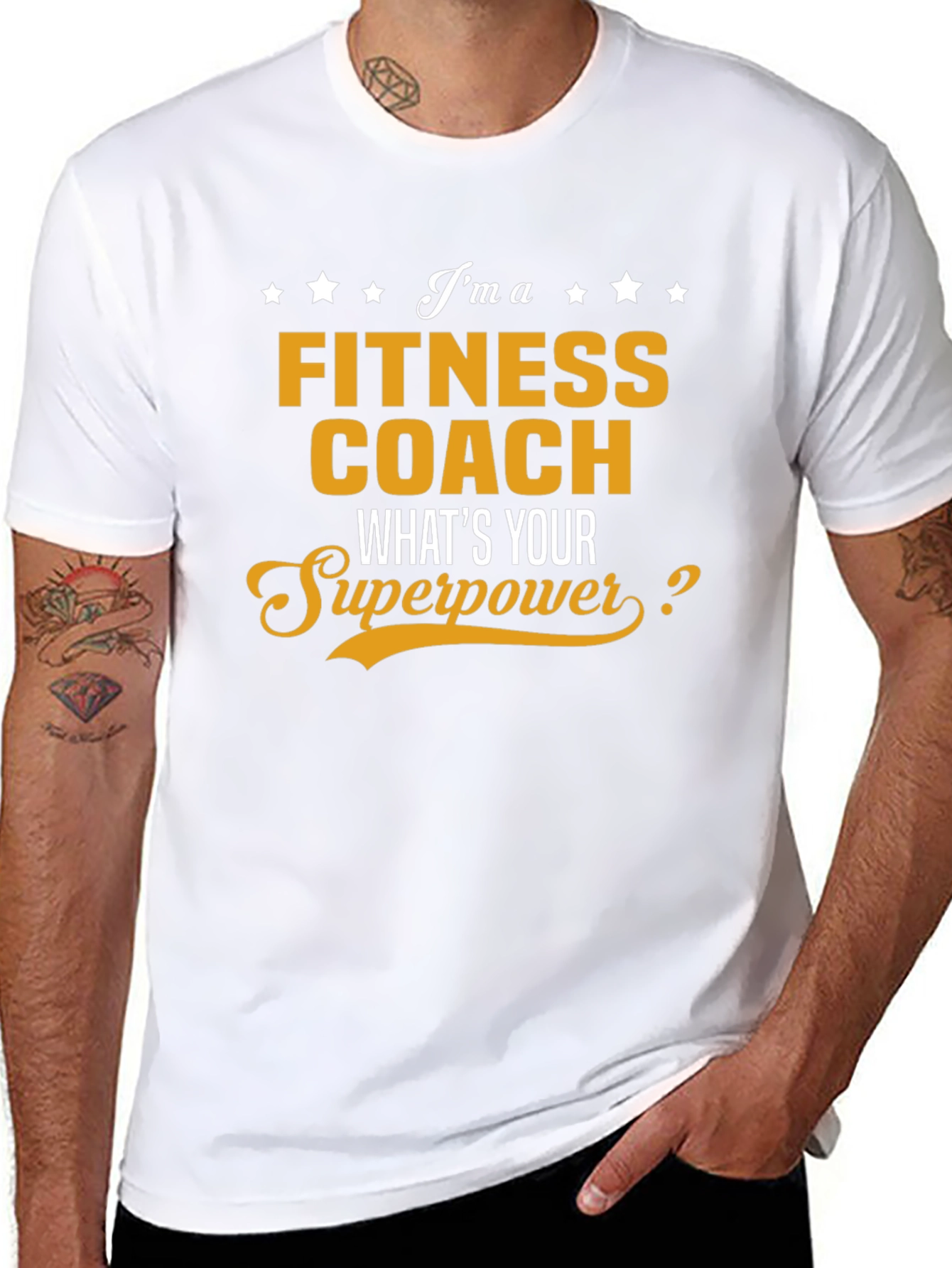 Fitness Coach T-Shirt - Whats Your Superpower?