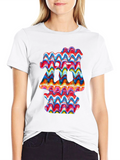 Abstract Wave Art Black T-Shirt