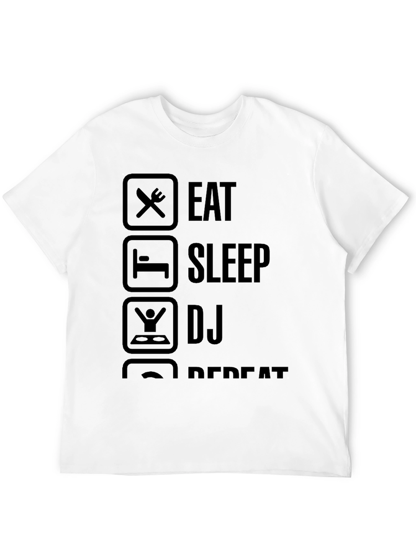 Eat Sleep DJ Repeat Graphic T-Shirt