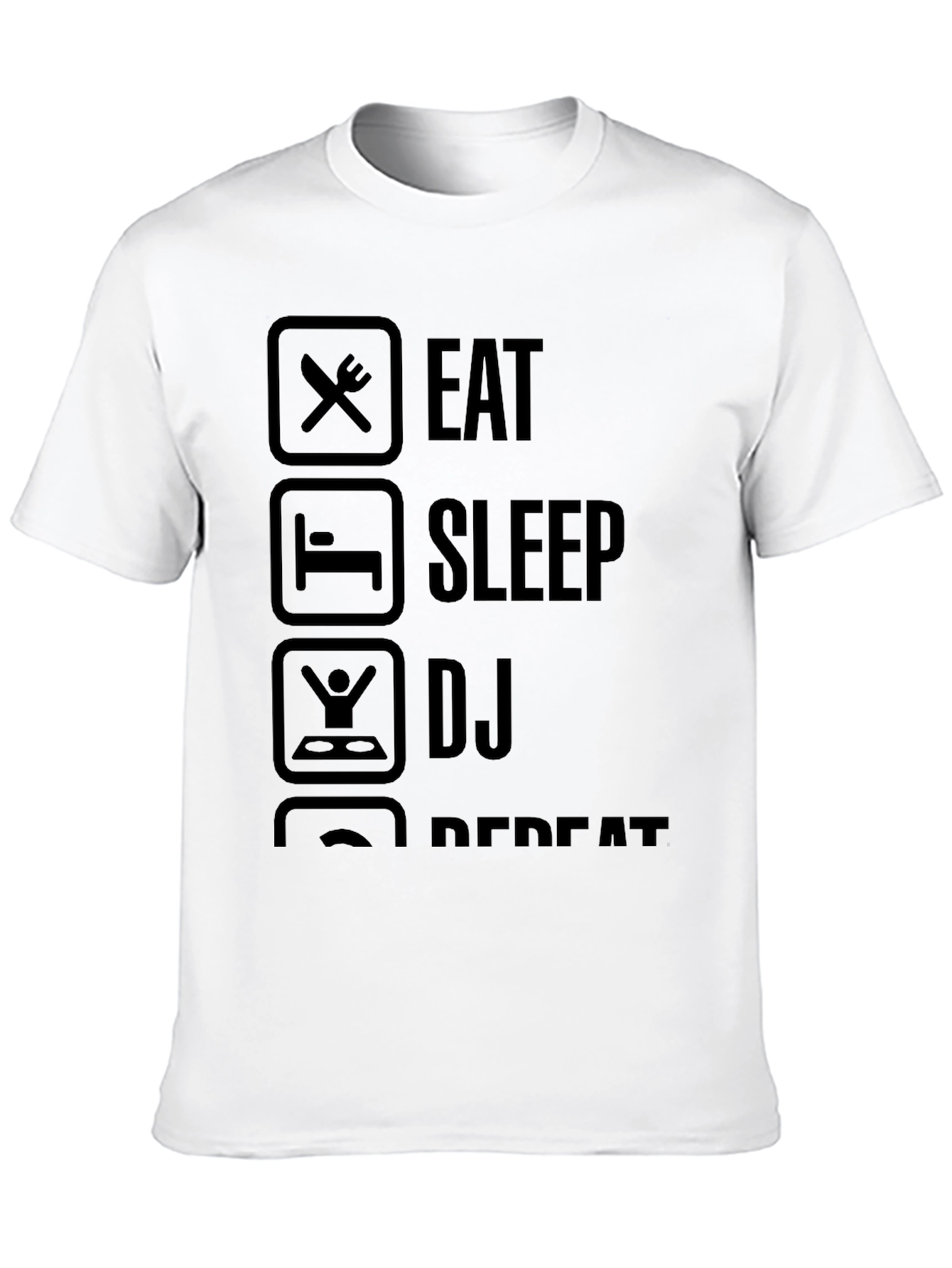 Eat Sleep DJ Repeat Graphic T-Shirt