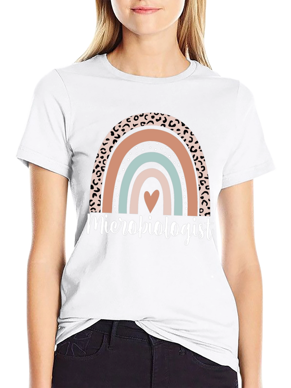 Microbiologist Rainbow Graphic Tee