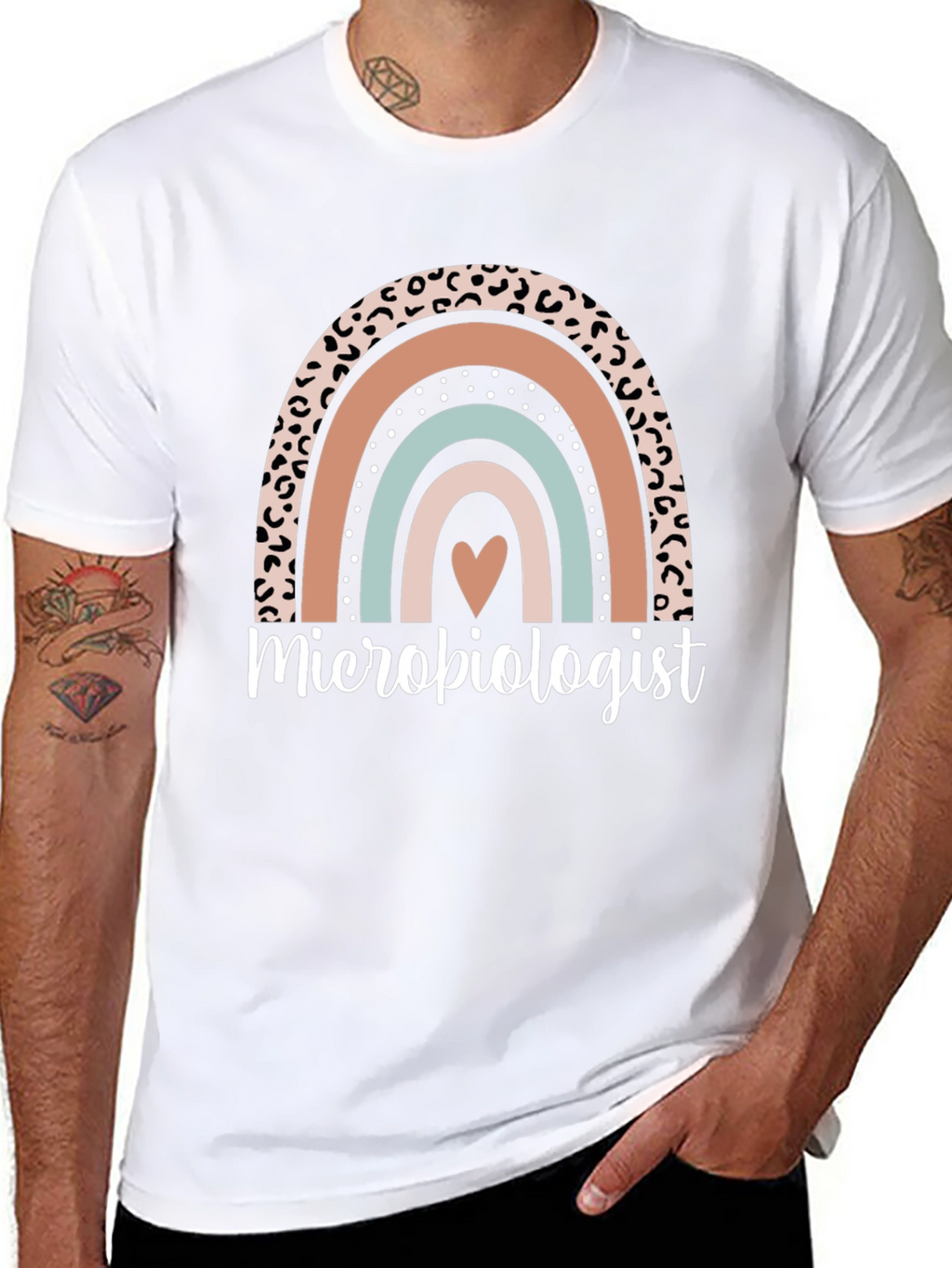 Microbiologist Rainbow Graphic Tee