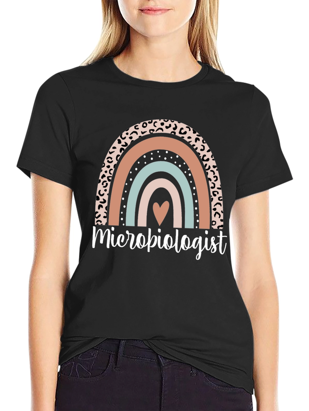 Microbiologist Rainbow Graphic Tee