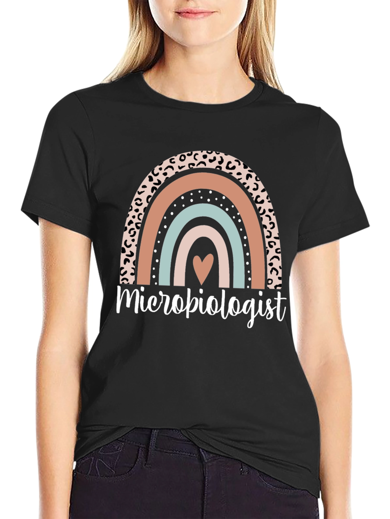 Microbiologist Rainbow Graphic Tee