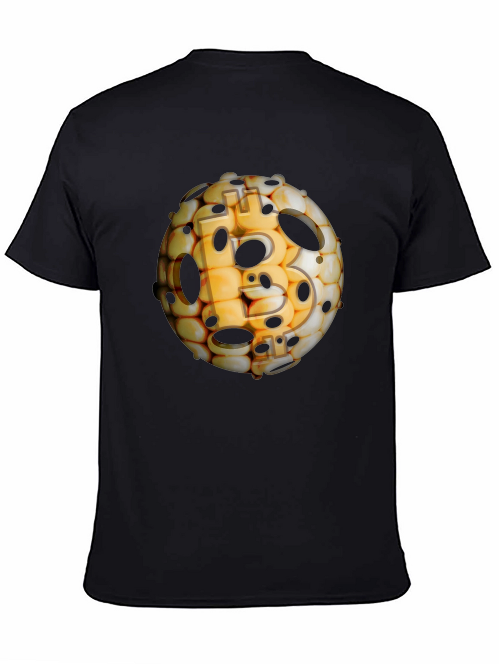Bitcoin Sphere Black T-Shirt - Crypto Design