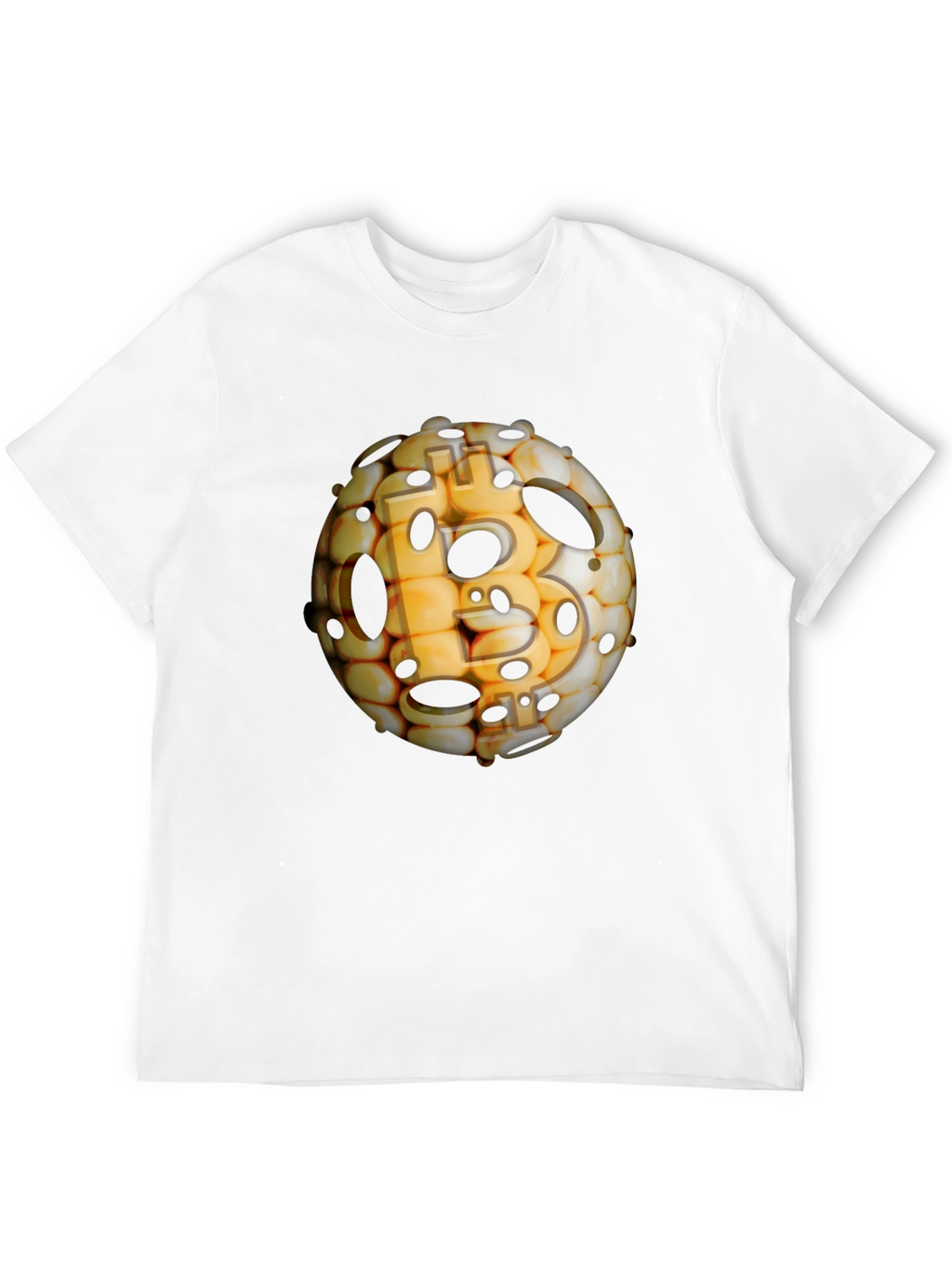 Bitcoin Sphere Black T-Shirt - Crypto Design