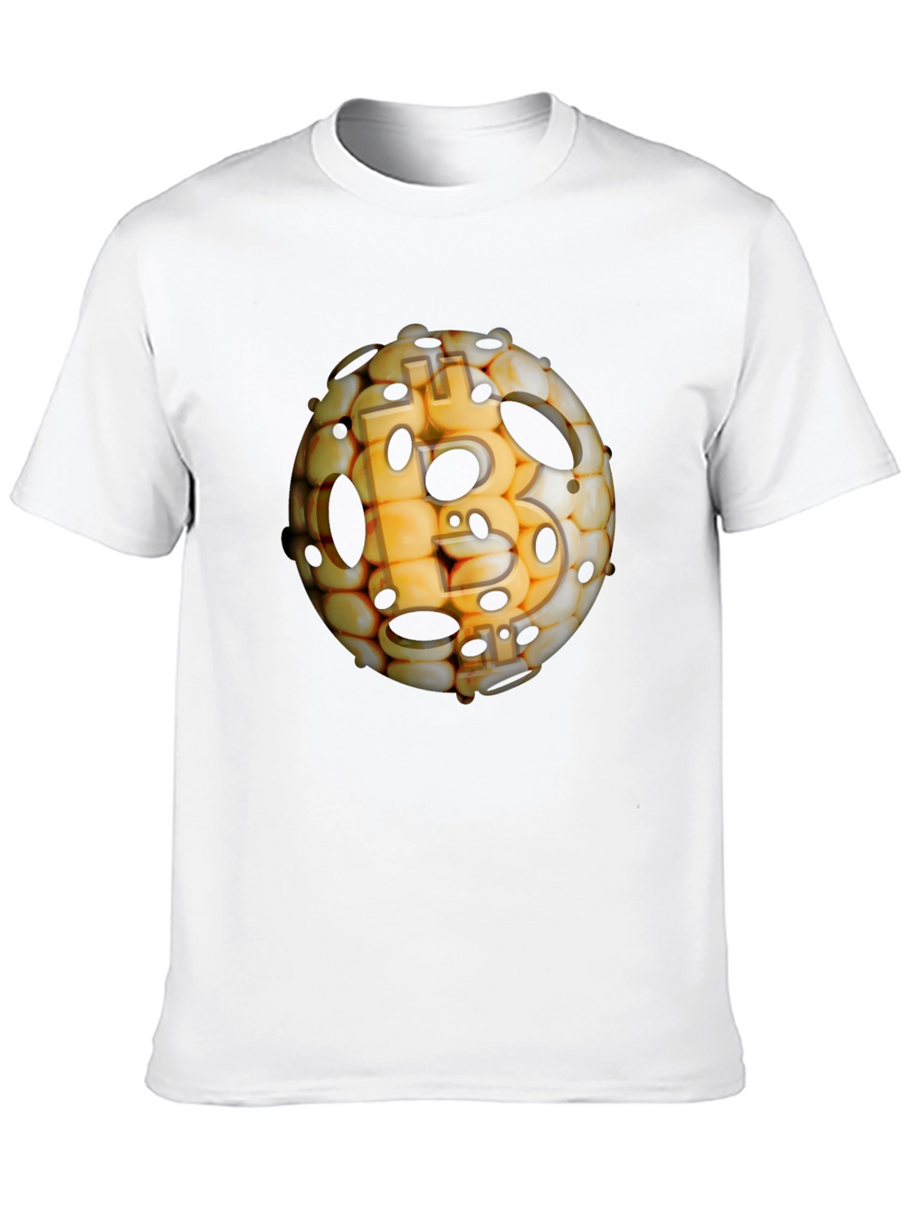Bitcoin Sphere Black T-Shirt - Crypto Design