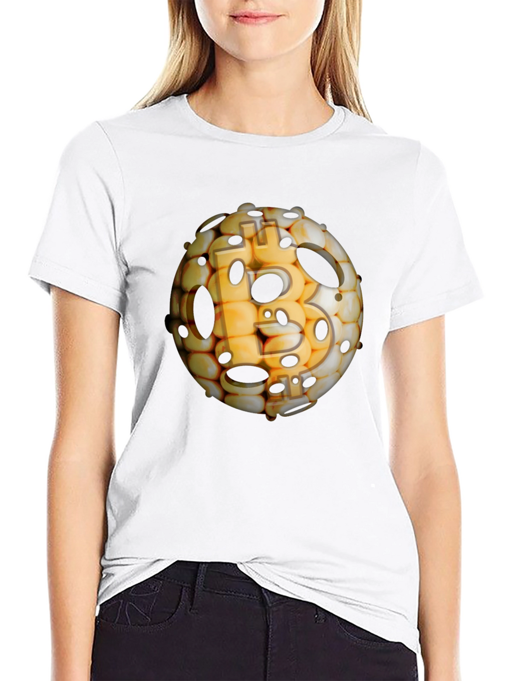 Bitcoin Sphere Black T-Shirt - Crypto Design
