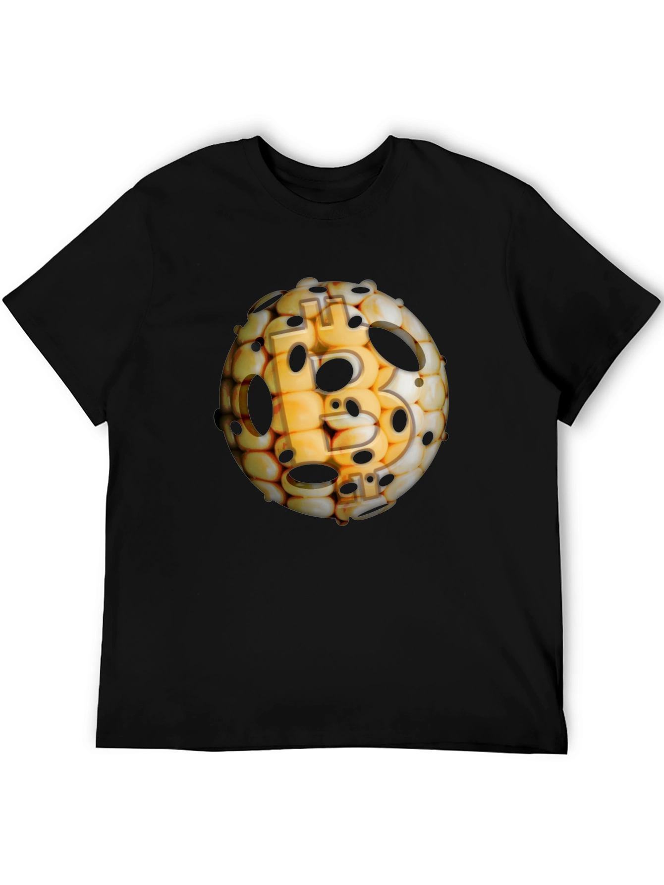 Bitcoin Sphere Black T-Shirt - Crypto Design