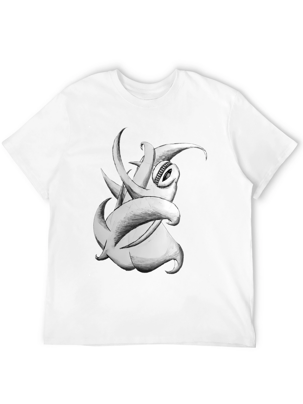 Tentacle Monster Graphic Tee - Black Cotton T-Shirt