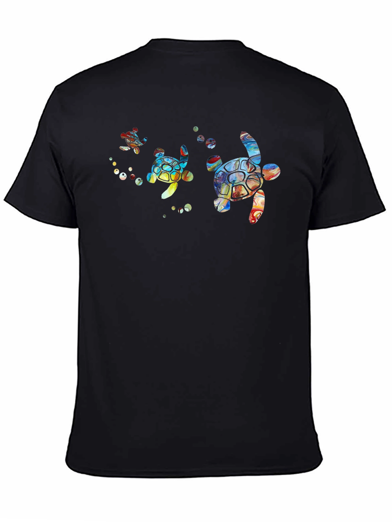 Turtle Graphic Print Crew Neck T-Shirt