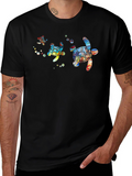 Turtle Graphic Print Crew Neck T-Shirt