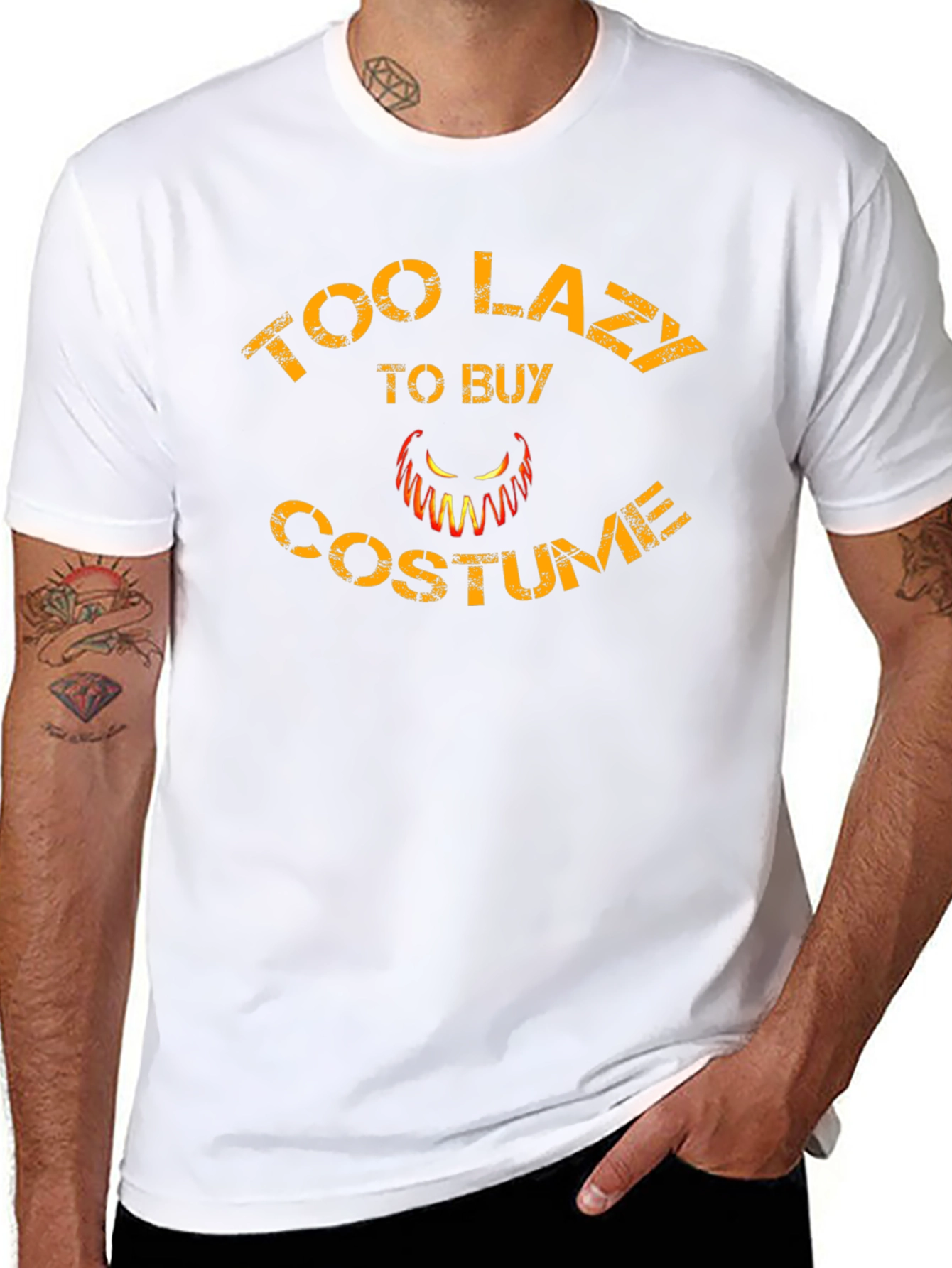 Too Lazy To Buy Costume Halloween Graphic Tee