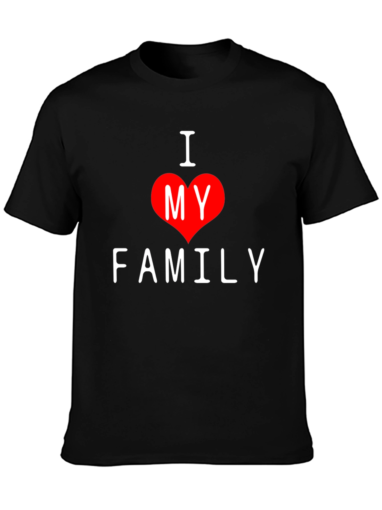 I Heart My Family Graphic Tee - Soft Cotton Comfort