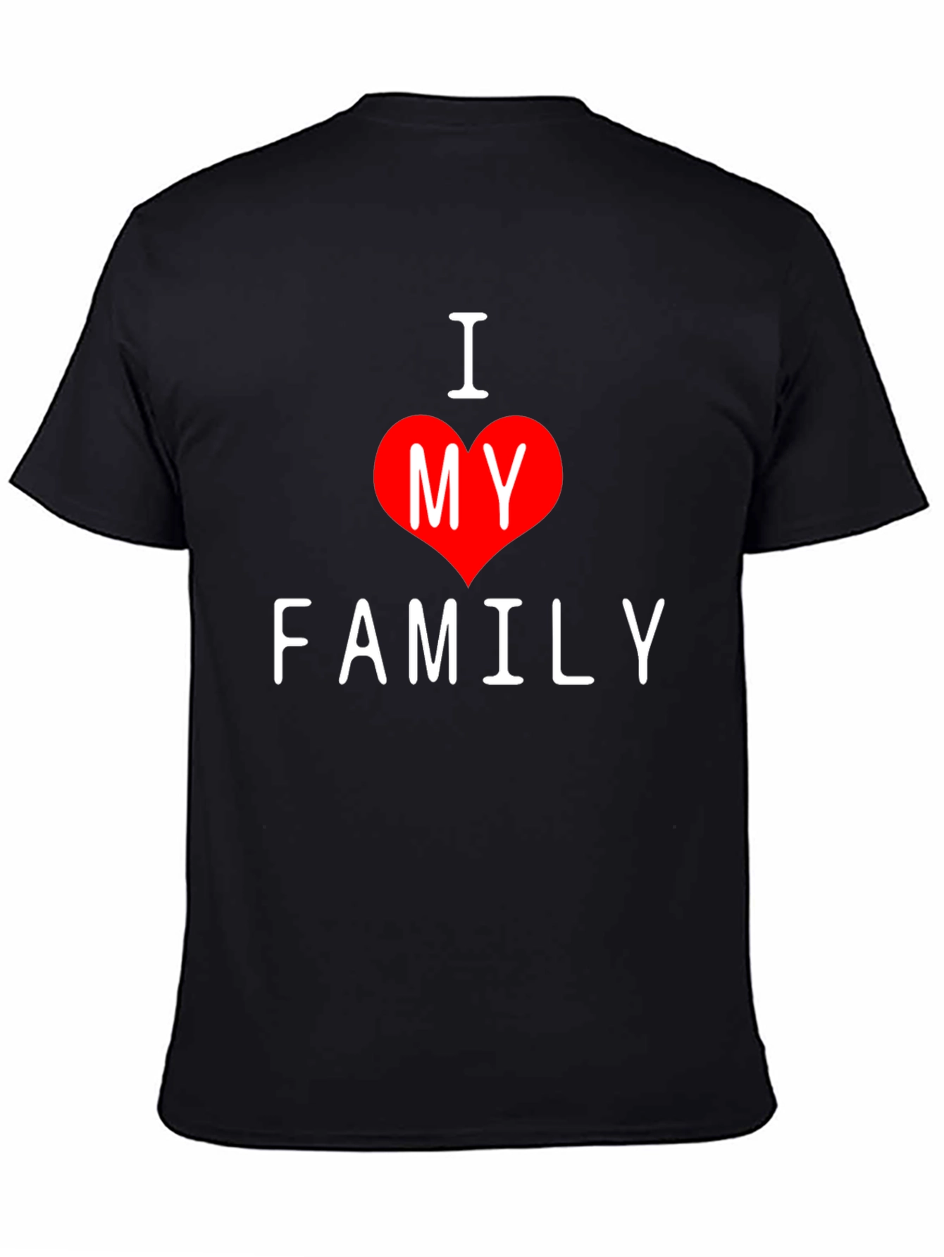 I Heart My Family Graphic Tee - Soft Cotton Comfort