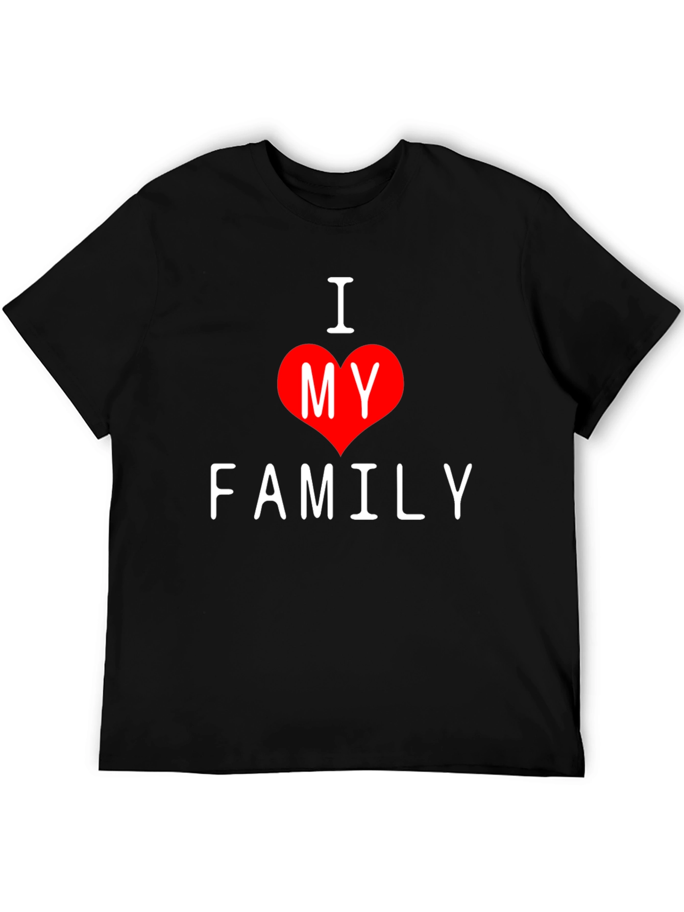 I Heart My Family Graphic Tee - Soft Cotton Comfort
