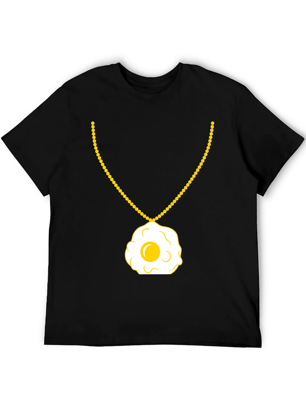 Egg Necklace T-Shirt - Sunny Side Up Style