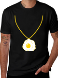 Egg Necklace T-Shirt - Sunny Side Up Style