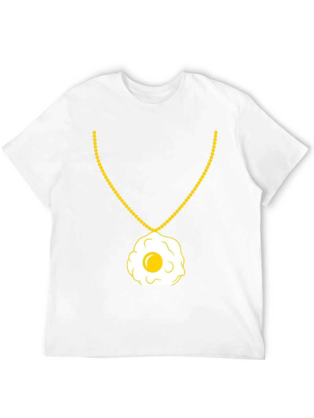 Egg Necklace T-Shirt - Sunny Side Up Style