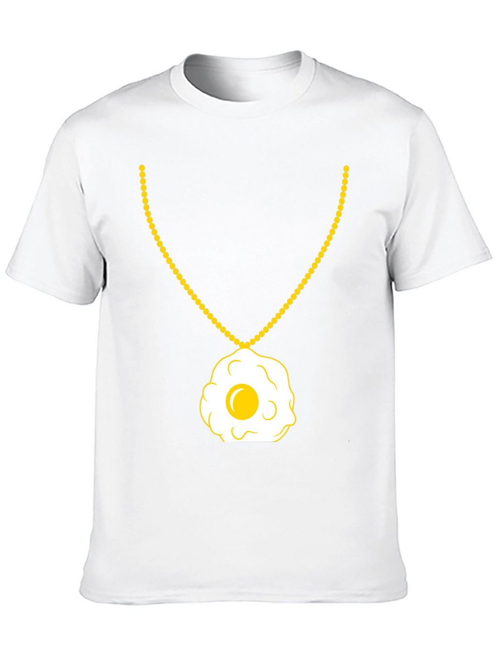 Egg Necklace T-Shirt - Sunny Side Up Style