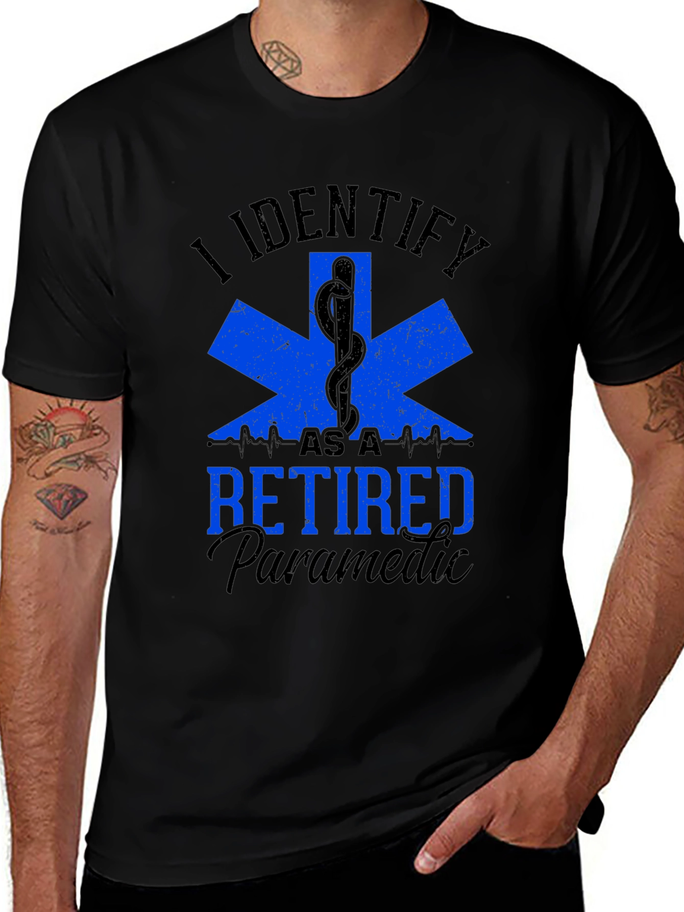 Retired Paramedic T-Shirt - EMS Design