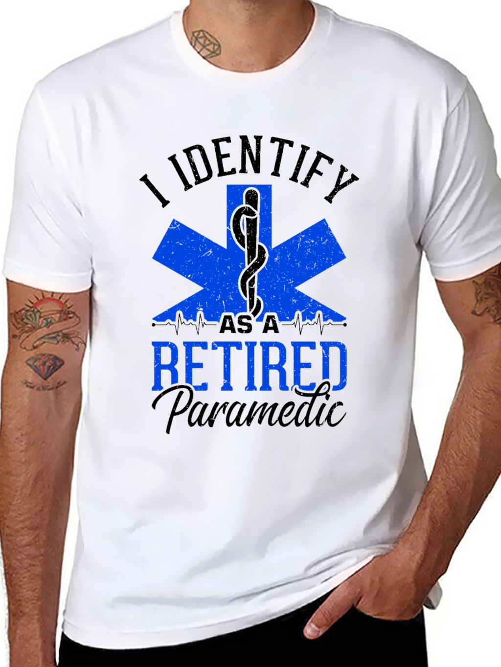 Retired Paramedic T-Shirt - EMS Design