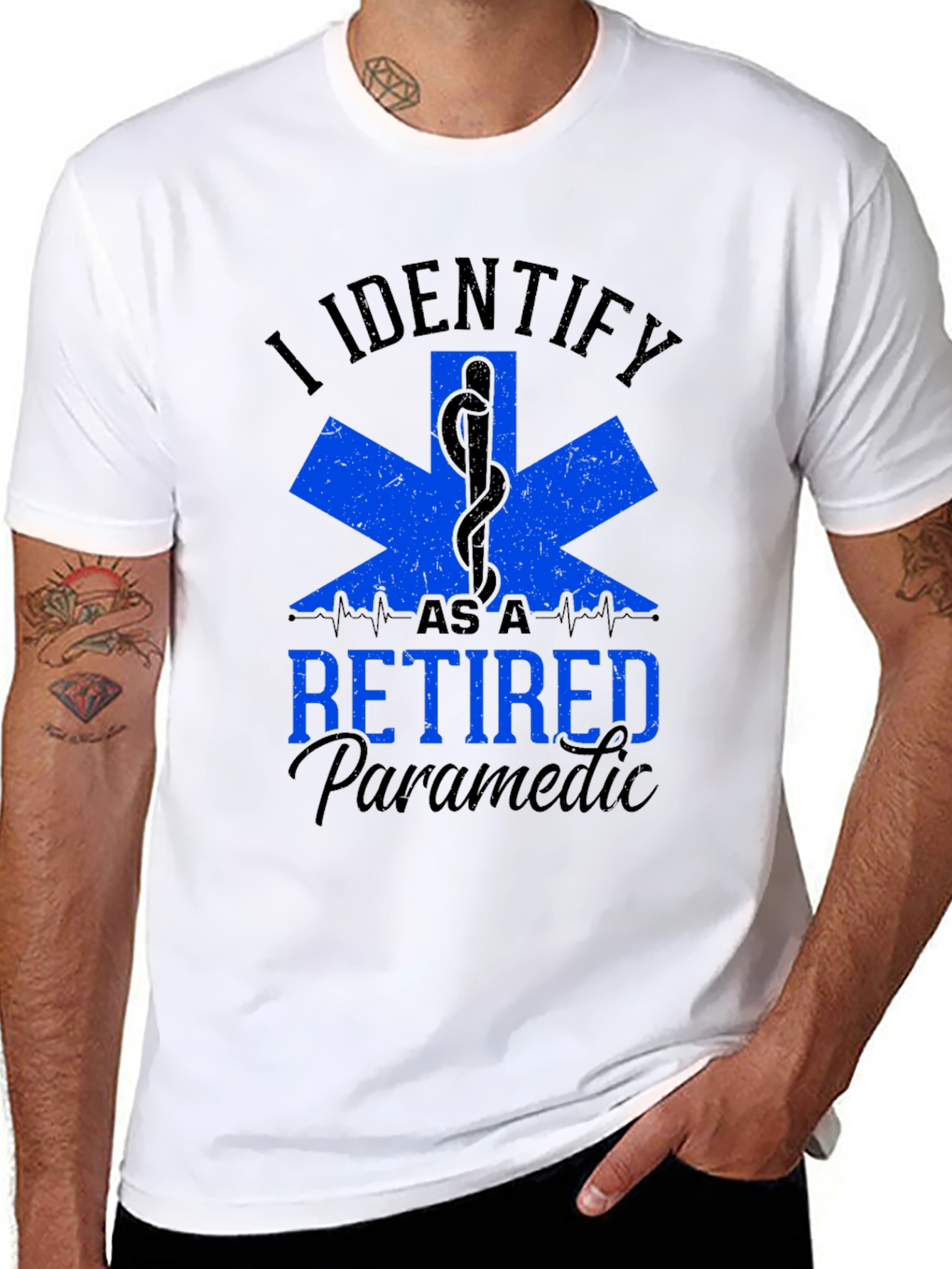 Retired Paramedic T-Shirt - EMS Design