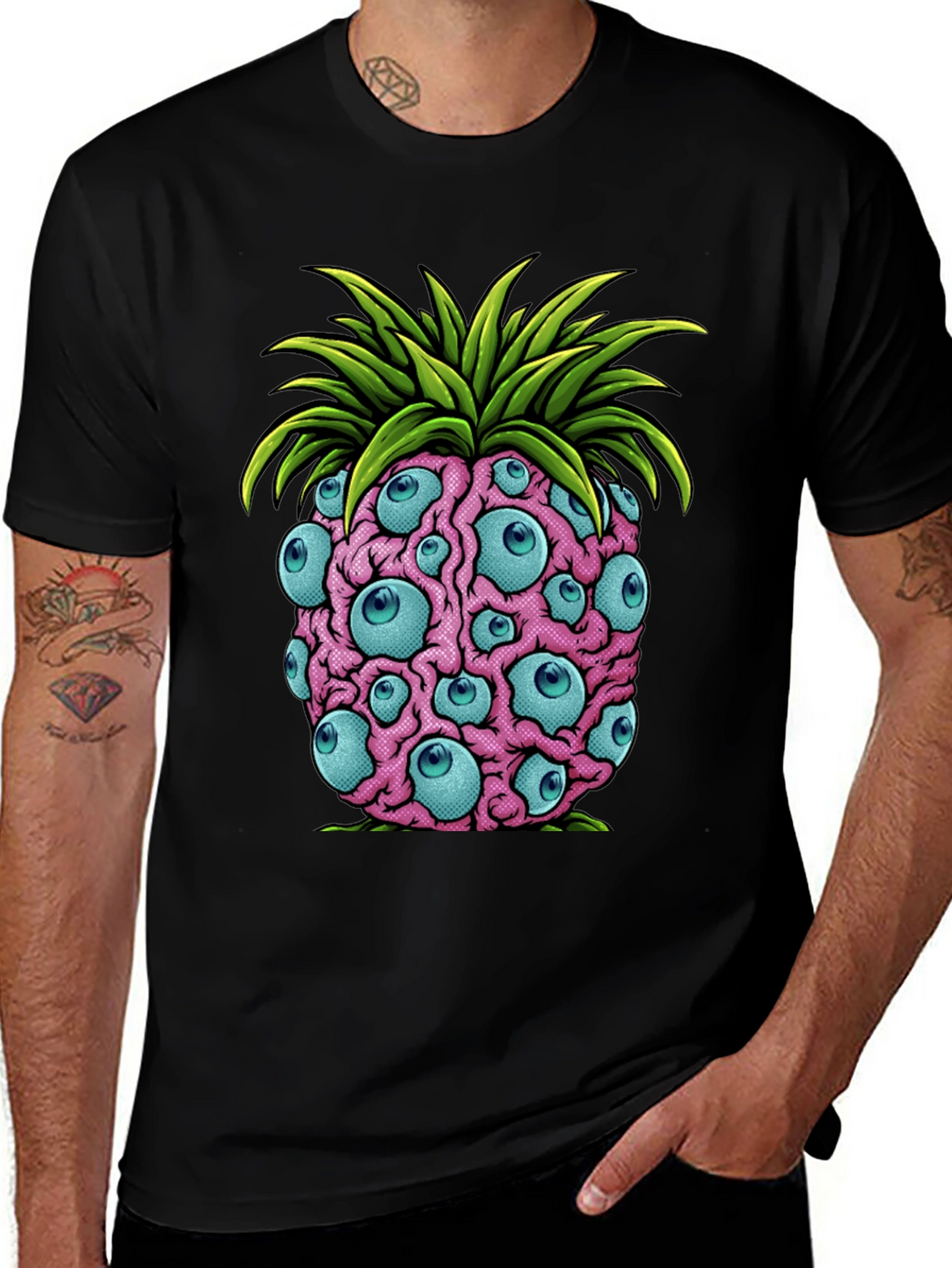 Eye-Catching Pineapple Graphic Tee