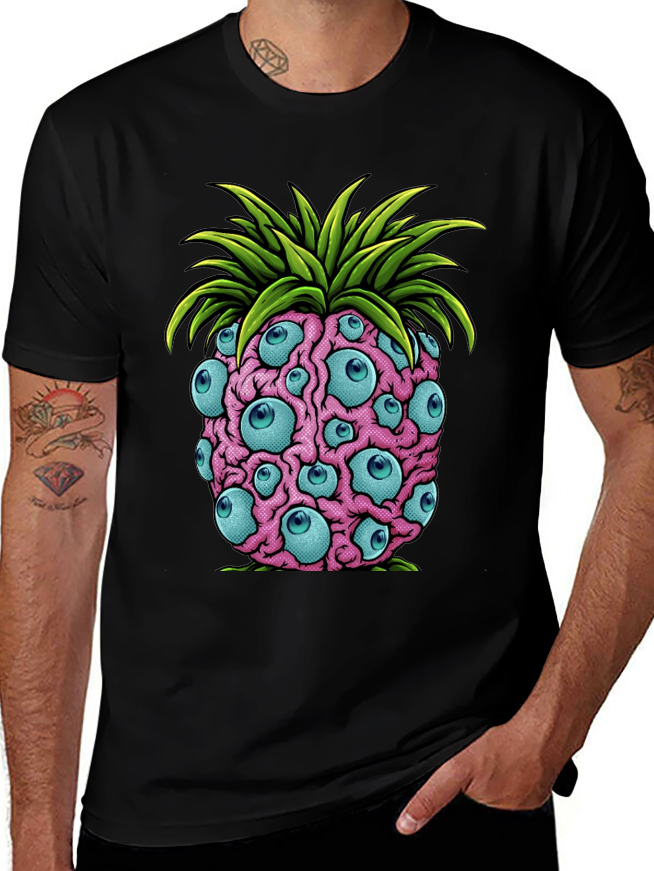 Eye-Catching Pineapple Graphic Tee