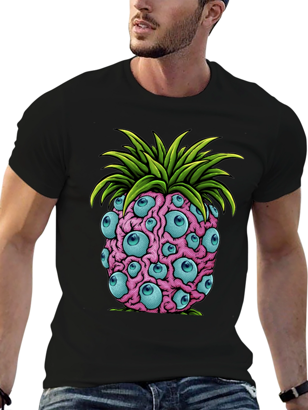 Eye-Catching Pineapple Graphic Tee