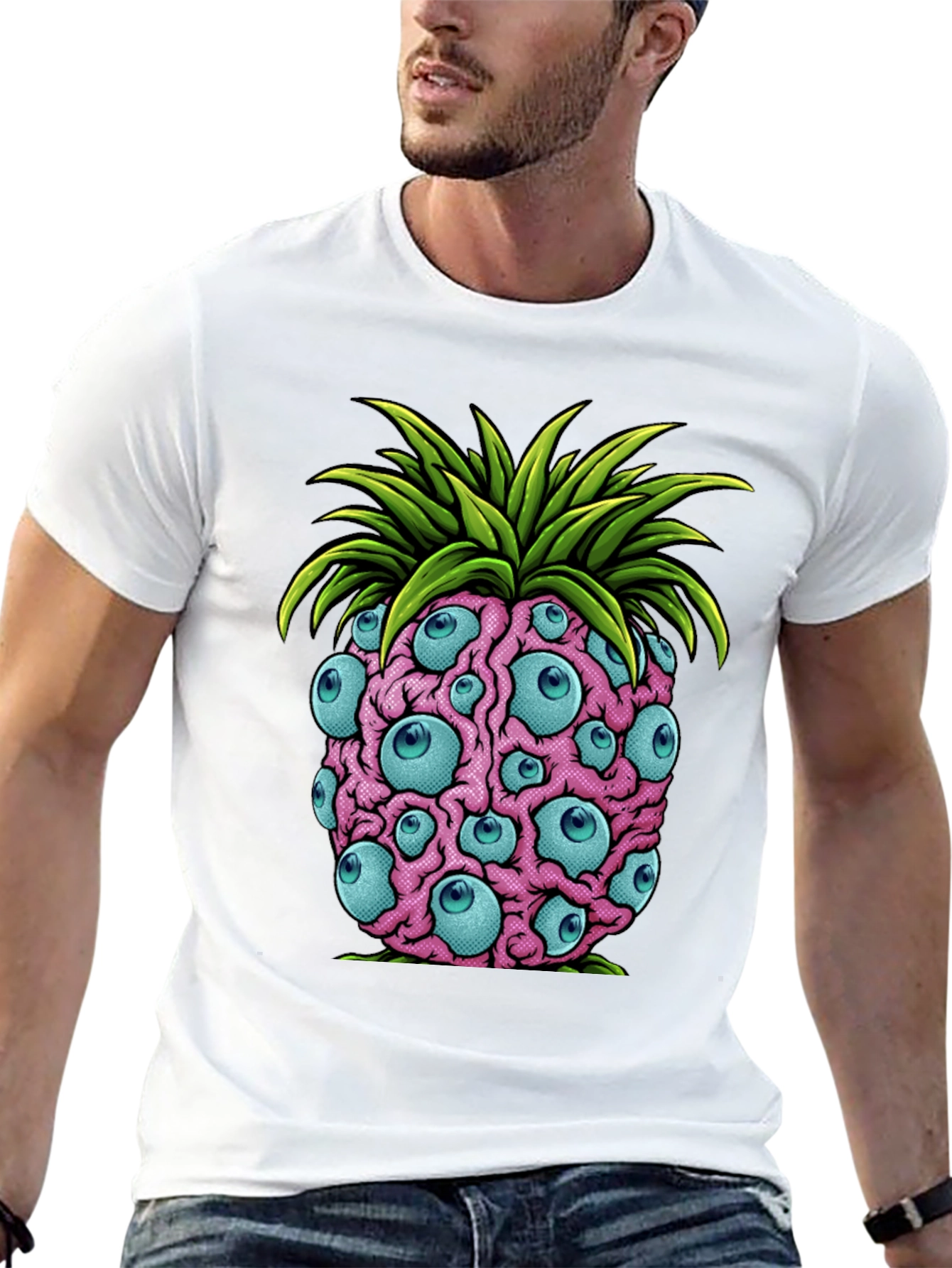 Eye-Catching Pineapple Graphic Tee