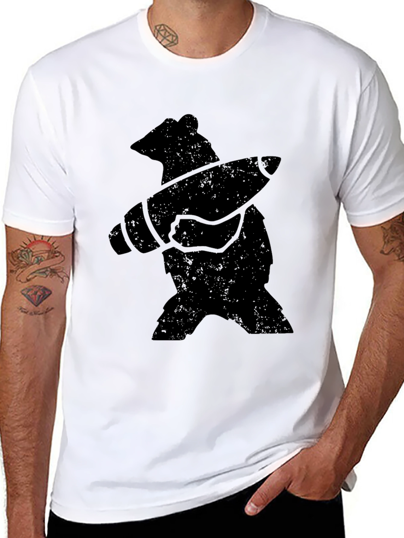 Bear with Rocket T-Shirt