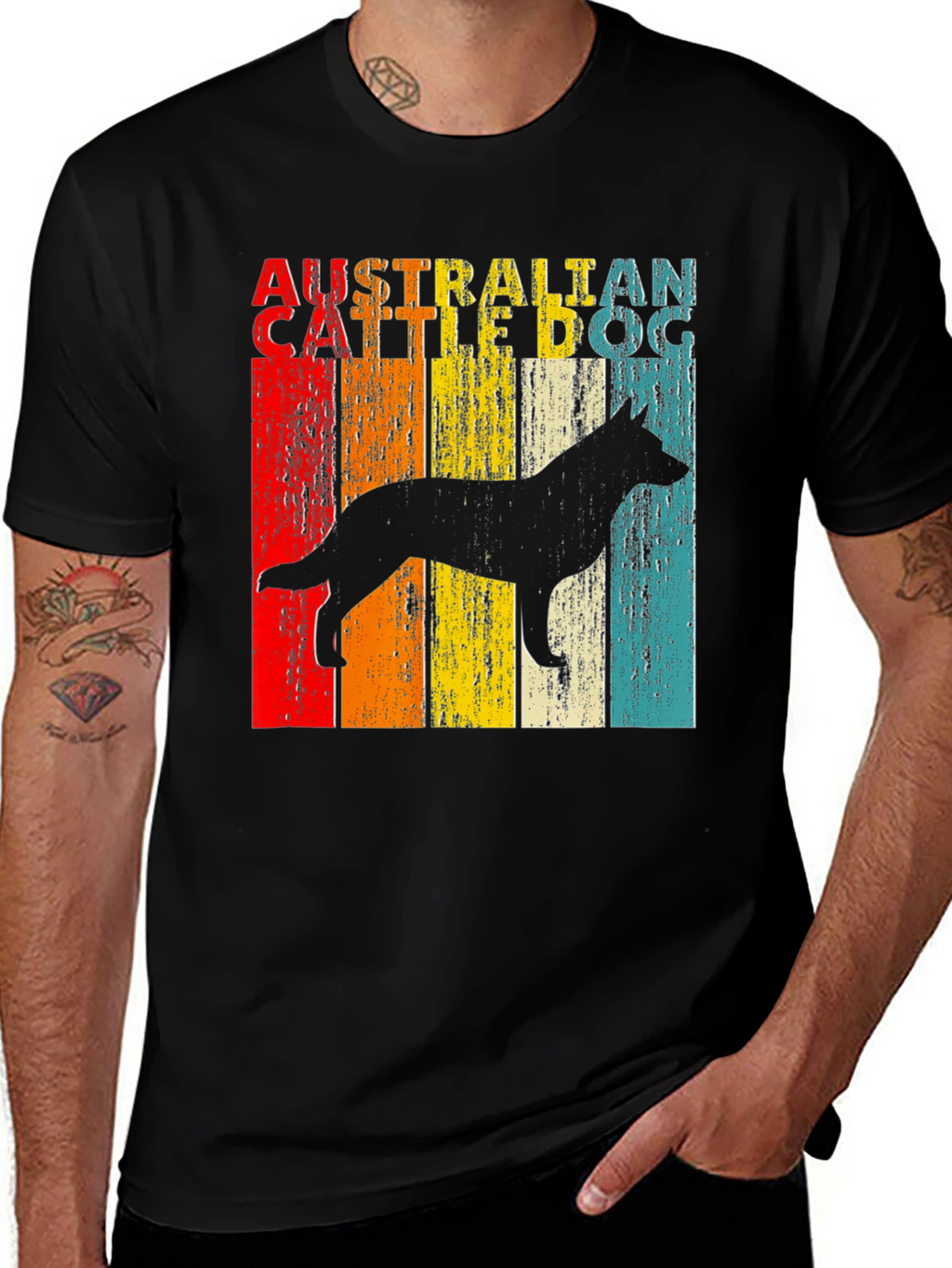 Australian Cattle Dog Retro Graphic Tee