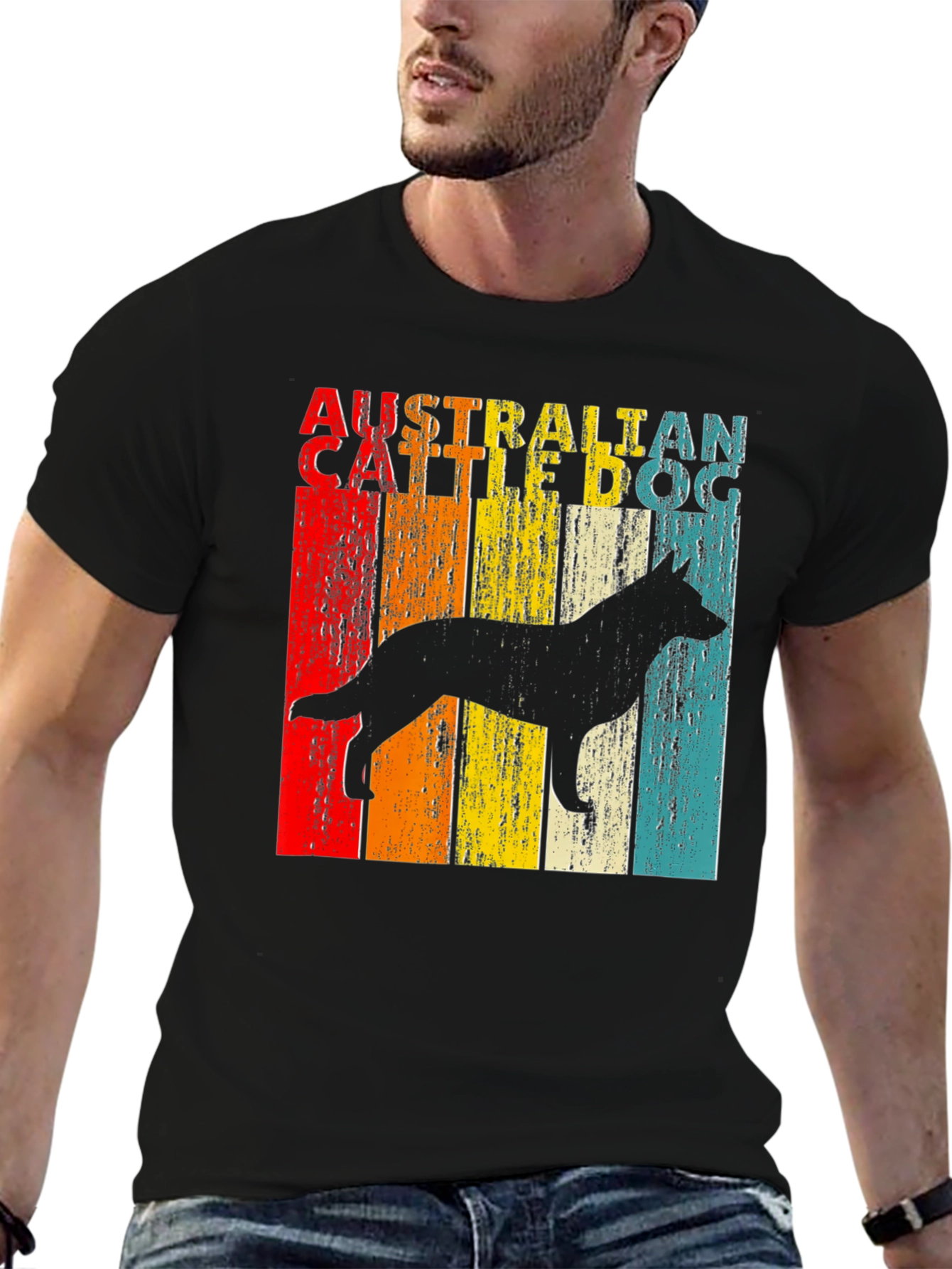 Australian Cattle Dog Retro Graphic Tee