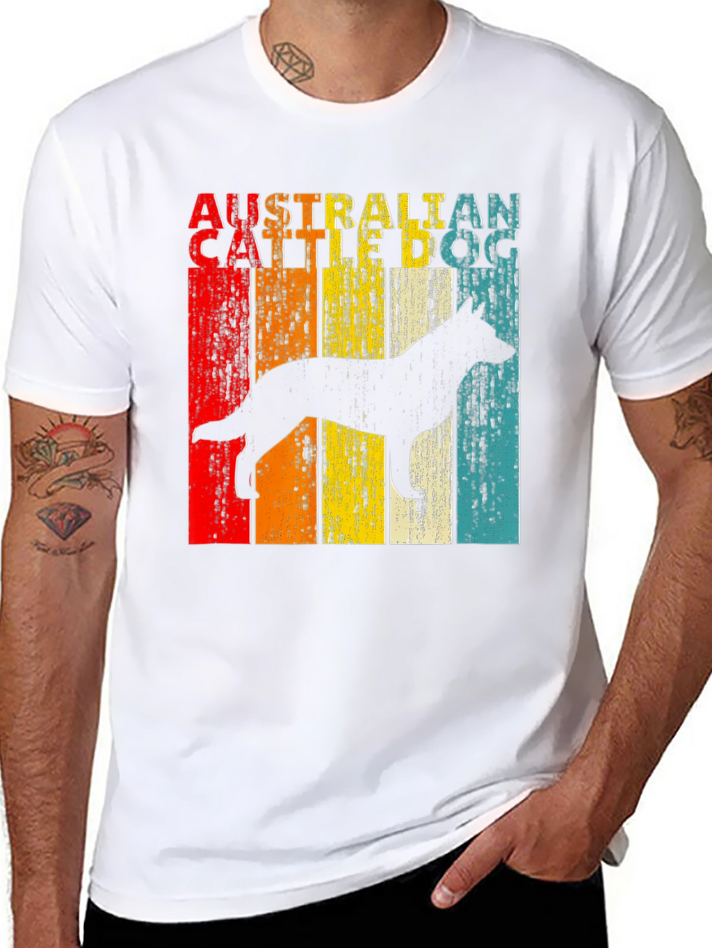 Australian Cattle Dog Retro Graphic Tee