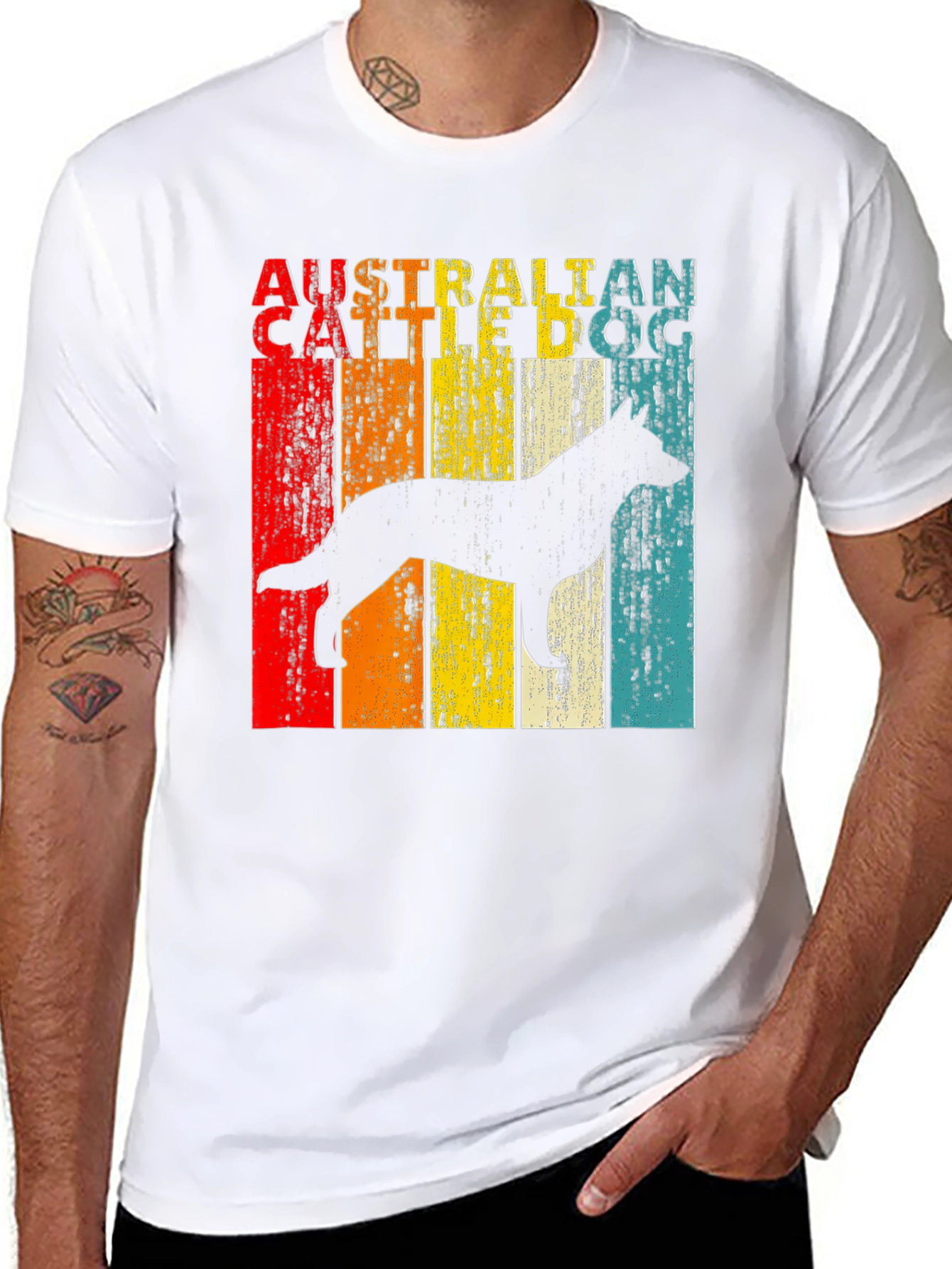 Australian Cattle Dog Retro Graphic Tee