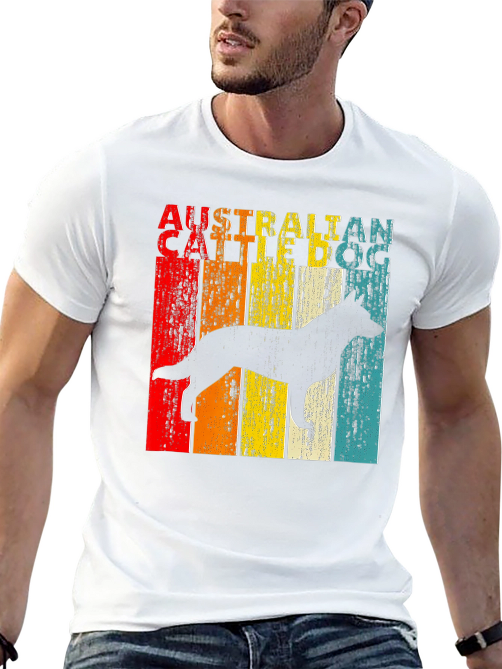 Australian Cattle Dog Retro Graphic Tee