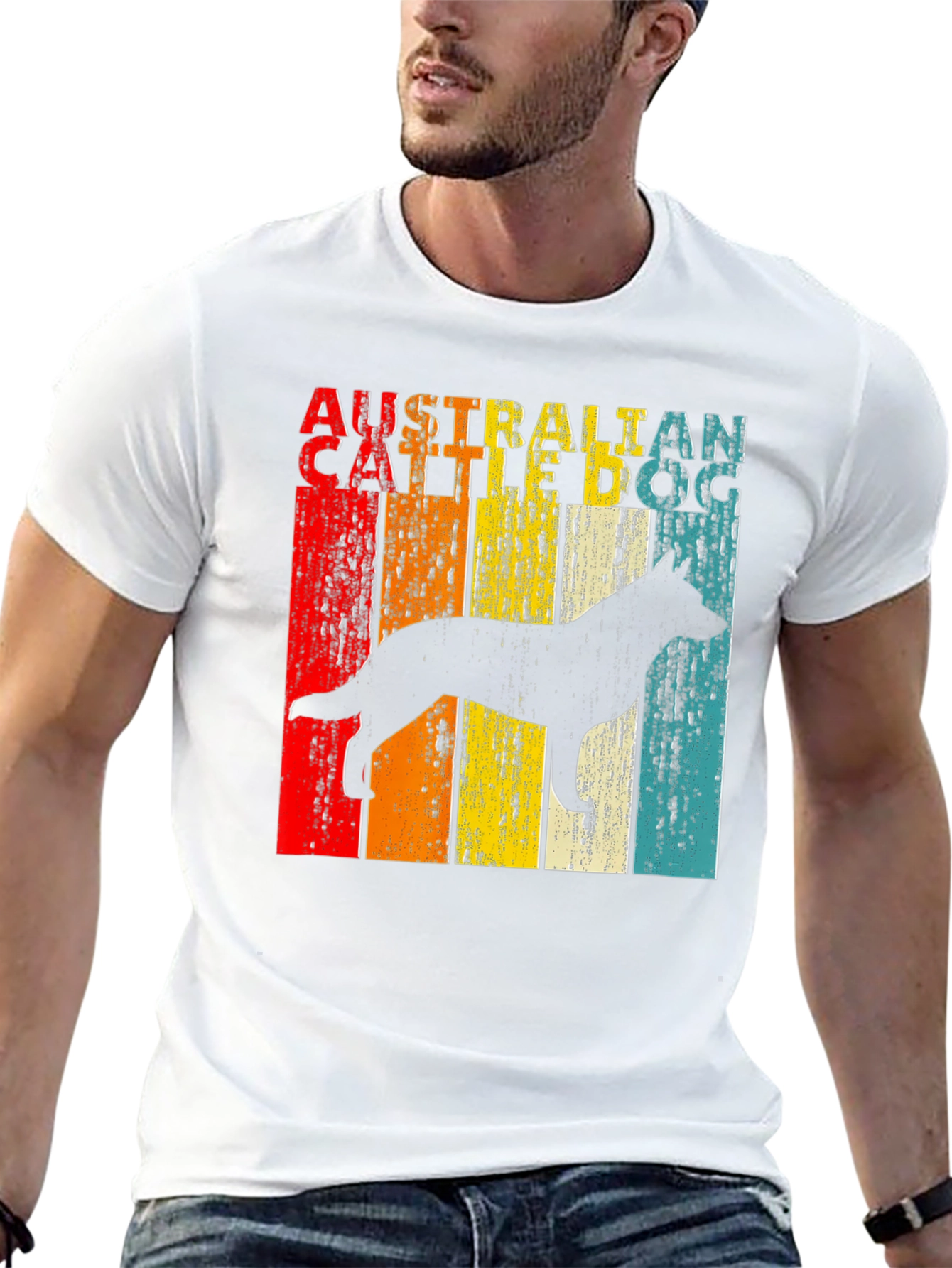 Australian Cattle Dog Retro Graphic Tee