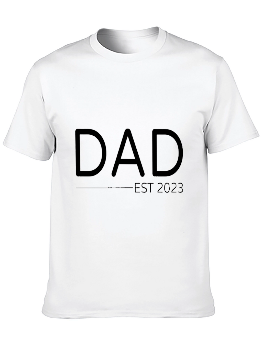 Dad Est. 2023 Black T-Shirt