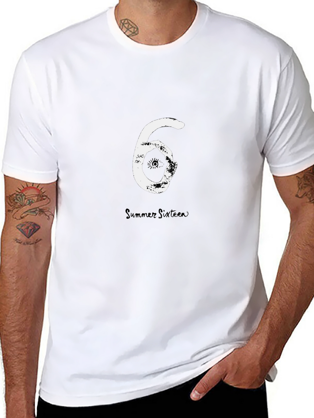 Summer Sixteen Tee - Black Cotton Graphic T-Shirt