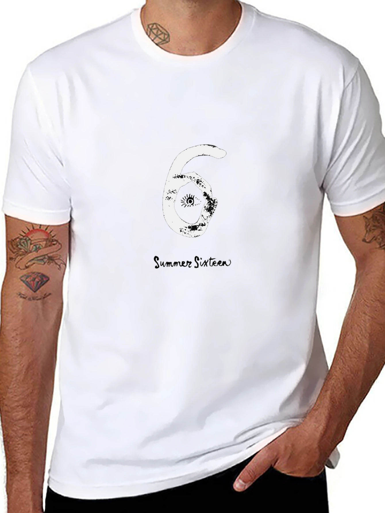 Summer Sixteen Tee - Black Cotton Graphic T-Shirt