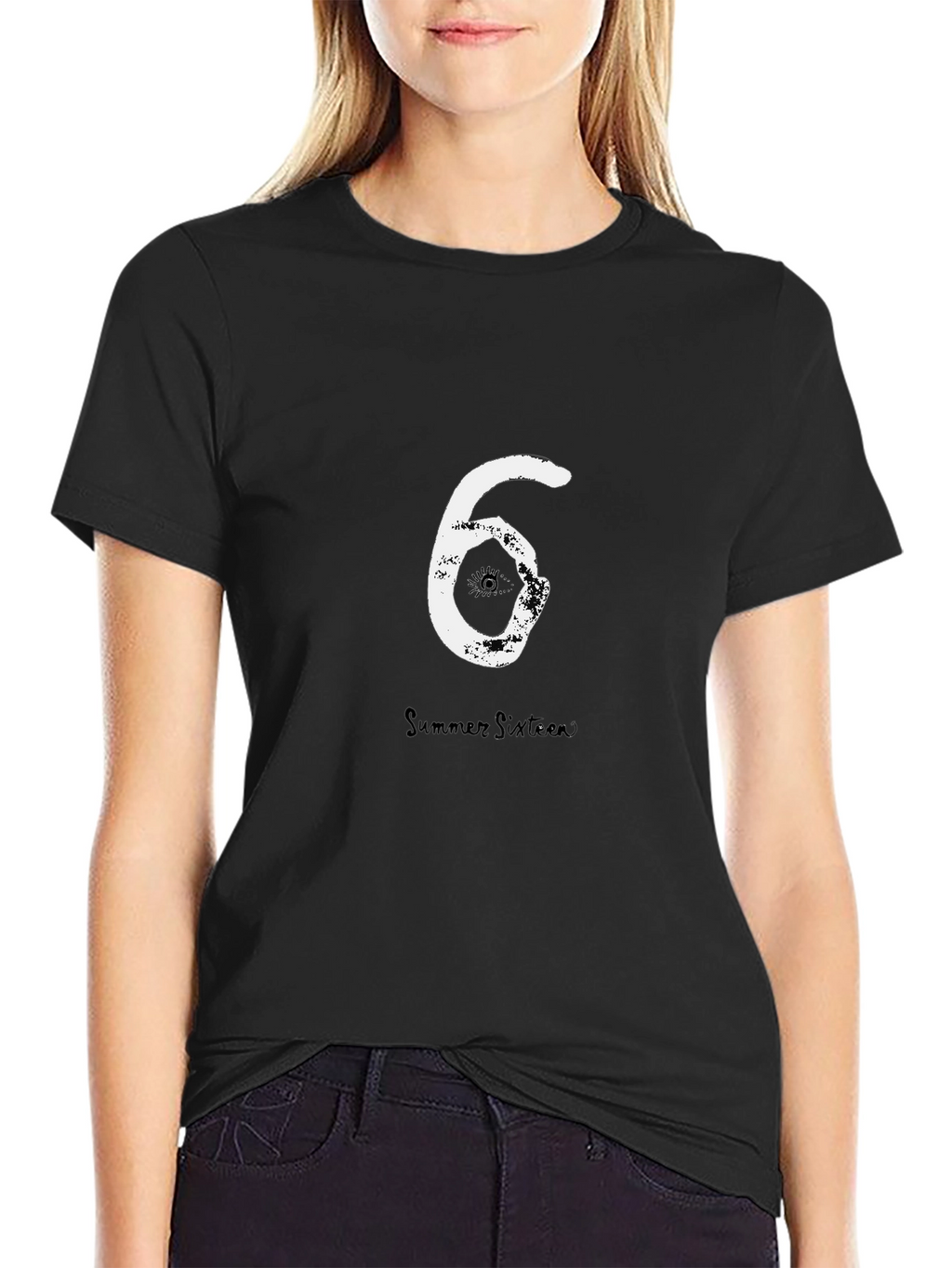 Summer Sixteen Tee - Black Cotton Graphic T-Shirt