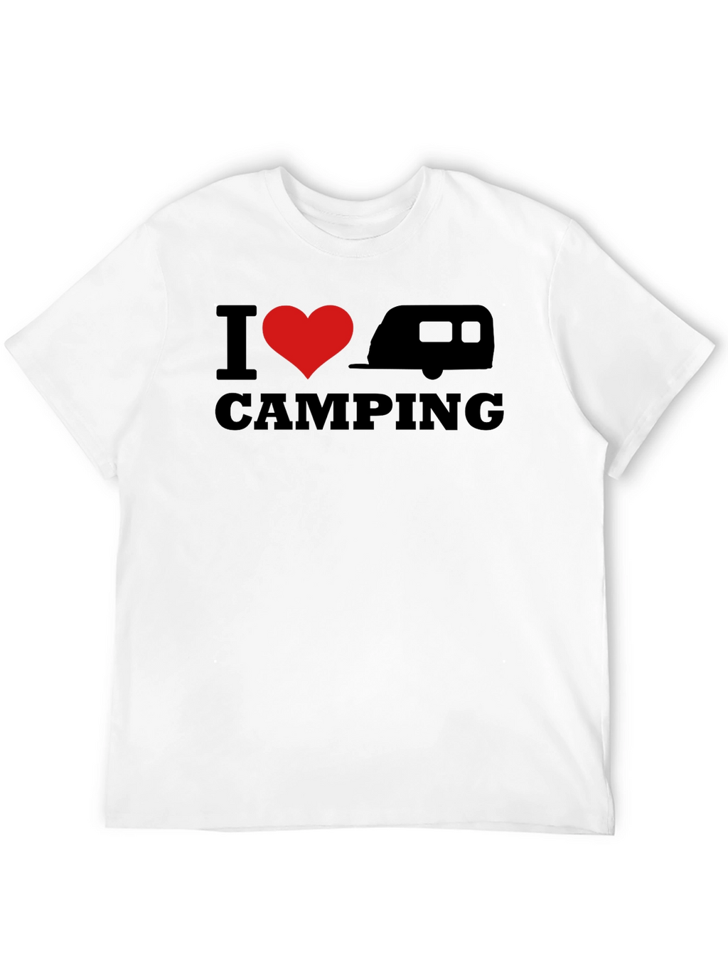 I Heart Camping T-Shirt - Black