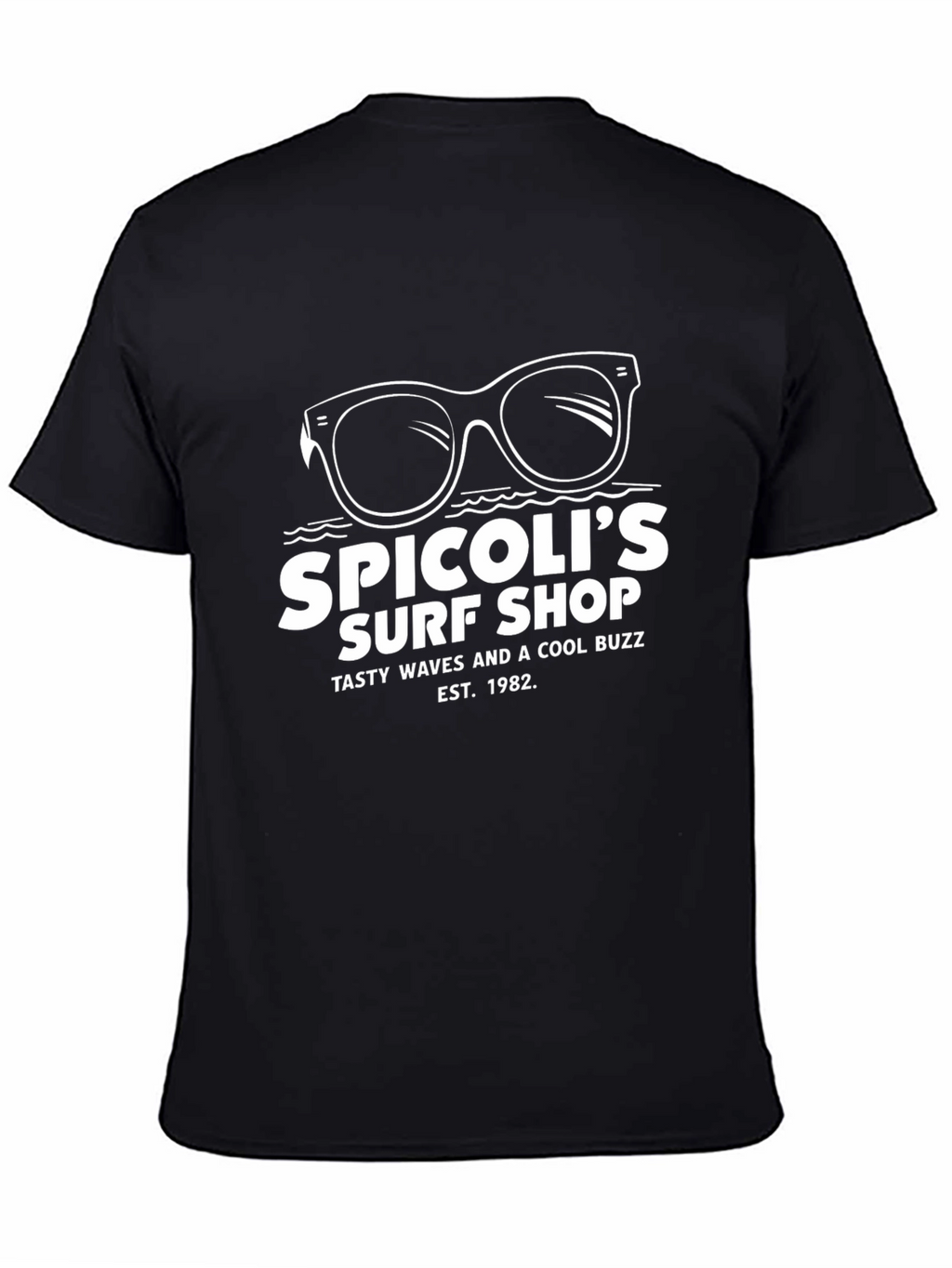 Spicolis Surf Shop Black T-Shirt