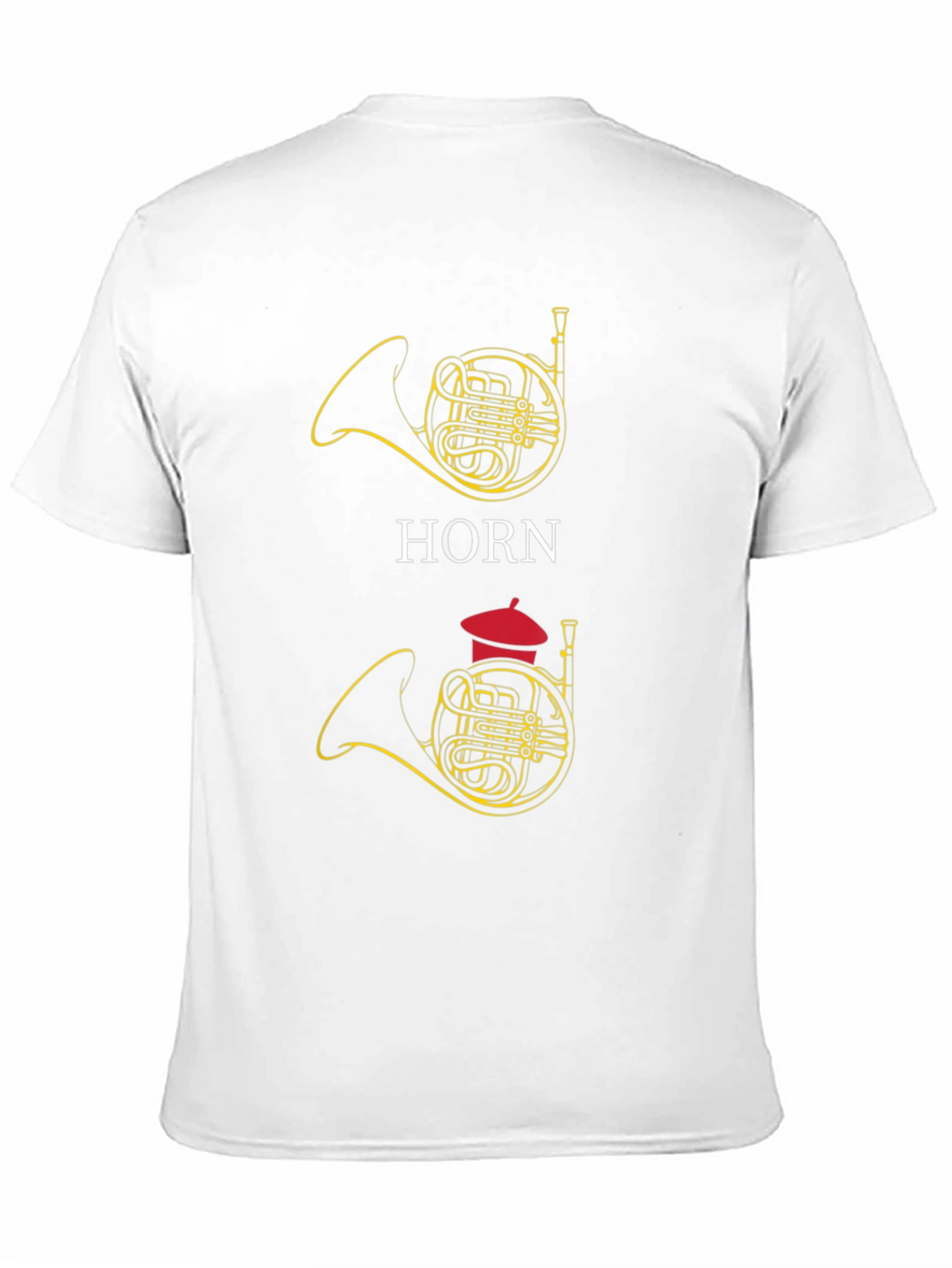 French Horn Graphic Tee - Musical Instrument T-Shirt