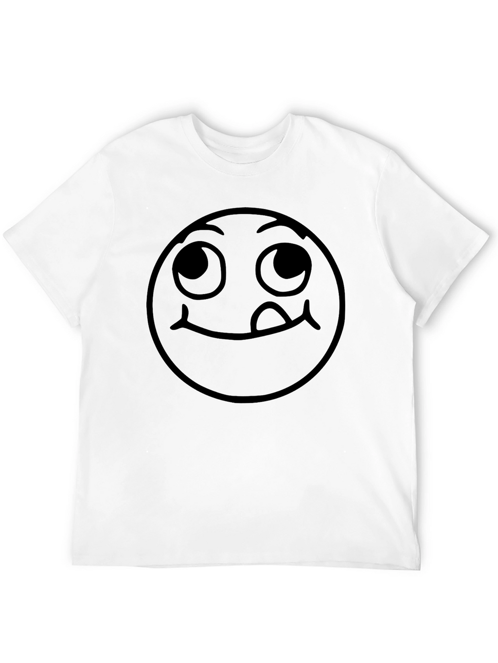 Whimsical Emoji Graphic Tee - Black