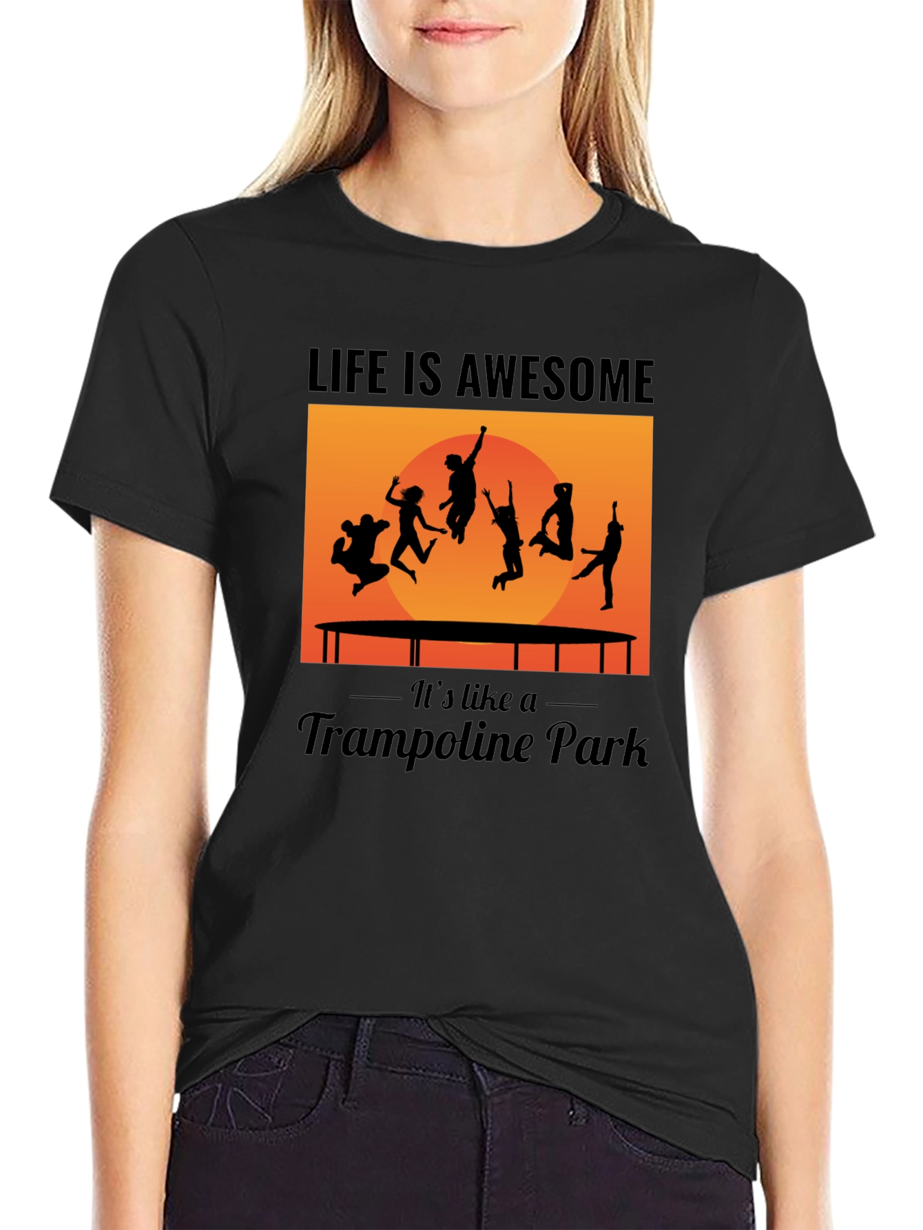 Awesome Trampoline Park Life Graphic Tee